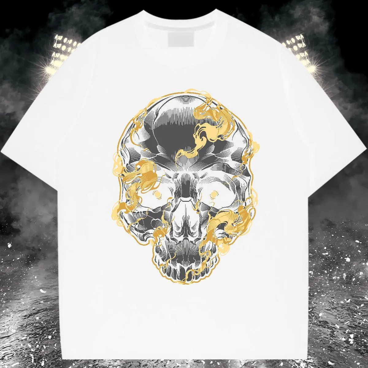 Premium Cotton Graphic Tee: Mens O-Neck Short Sleeve T-Shirt