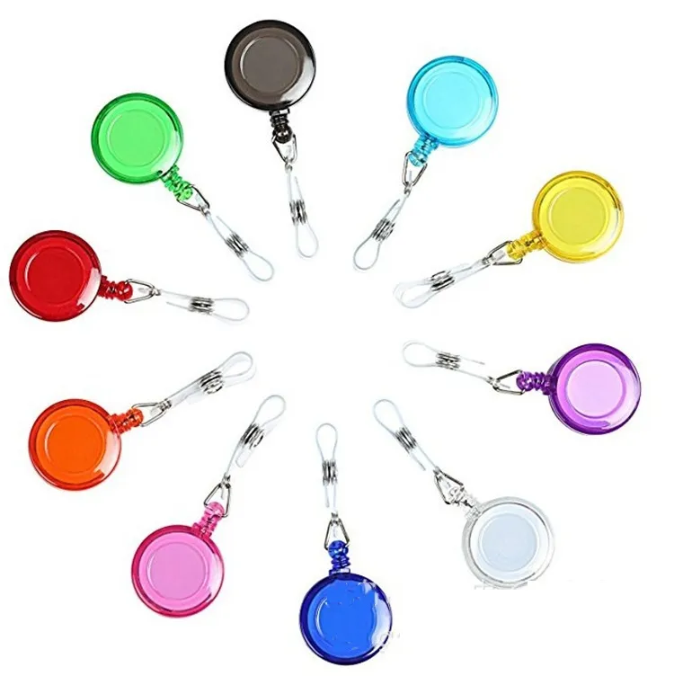 10 Pack Retractable Badge Reels – Heavy Duty Keychain Lanyard With Belt Clip For ID Cards & Keys