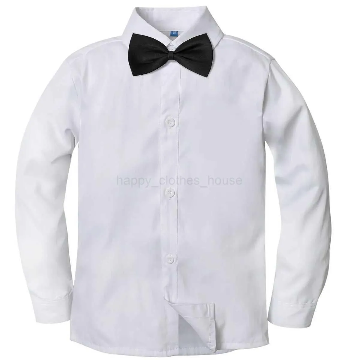 Boys Dress Shirt Long Sleeve with Turn-down Collar and Bowtie White Formal  Shirt for School Uniform Ages 6 to 14 from Dhgate Kids Shirts - price 15.98