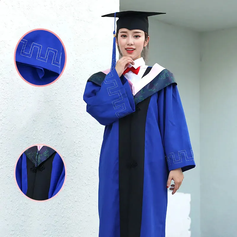 Japanese School JK Graduation Gown for Students - University Uniform Uniform with Seifuku Graduation Dress, Bachelor Robe, and Hat (240812)