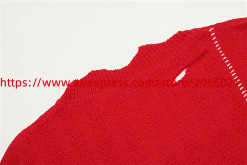 RAF SIMONS Vintage Damaged Irregular Loose Red oversized RAF SIMONS Vintage Damaged Irregular Loose Red oversized