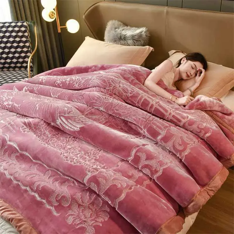 Double Layer Cloud Bed Blanket Set With Thick Inlay For Warmth And Comfort Perfect For Winter Weddings And More X240813 From Fashion world01 22.3 DHgate.Com Better Than Pottery Barn Crate Barrel