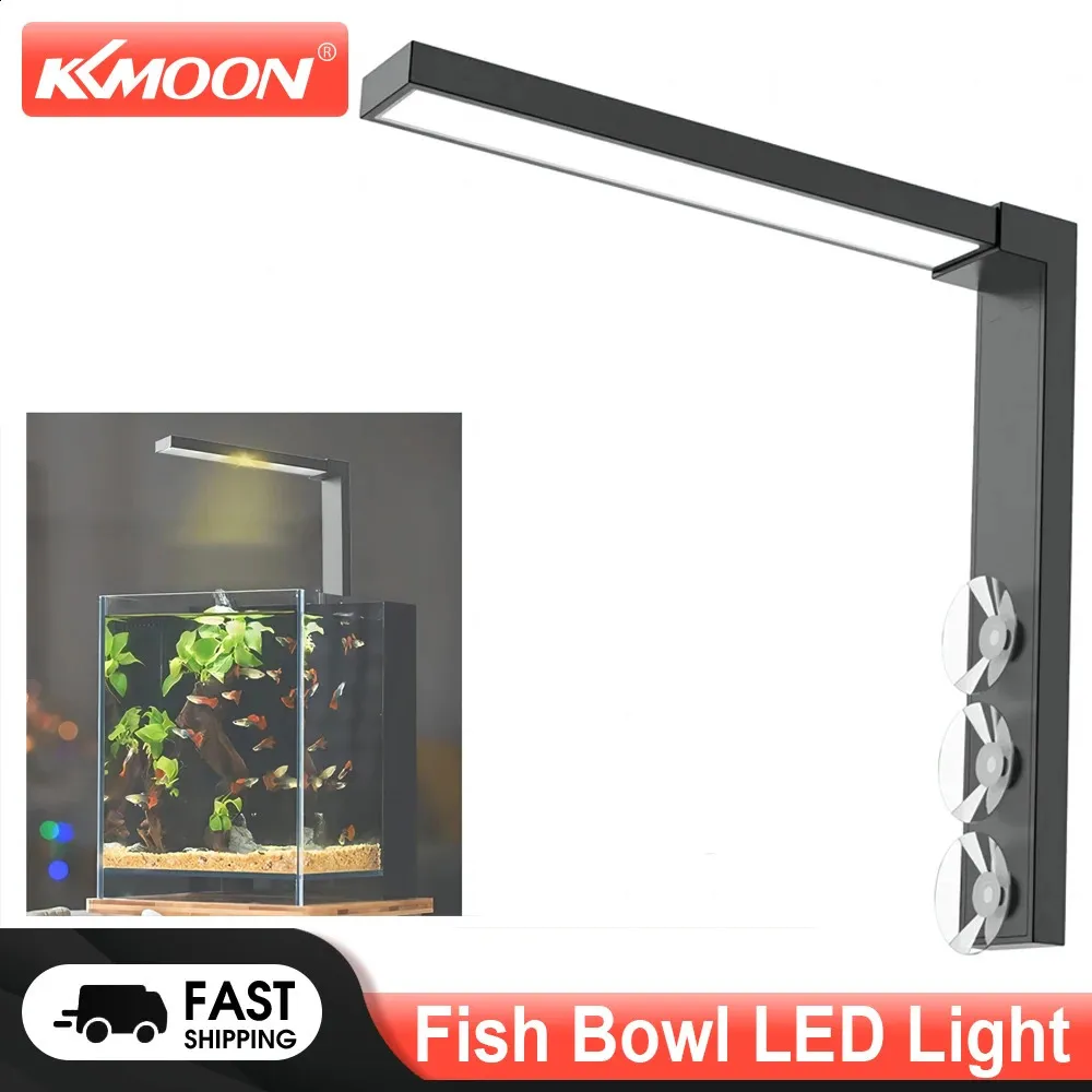 Aspect Fish Light ABS Fish Bowl LED Aquarium Light with Dual Mode Switching and Suction ...