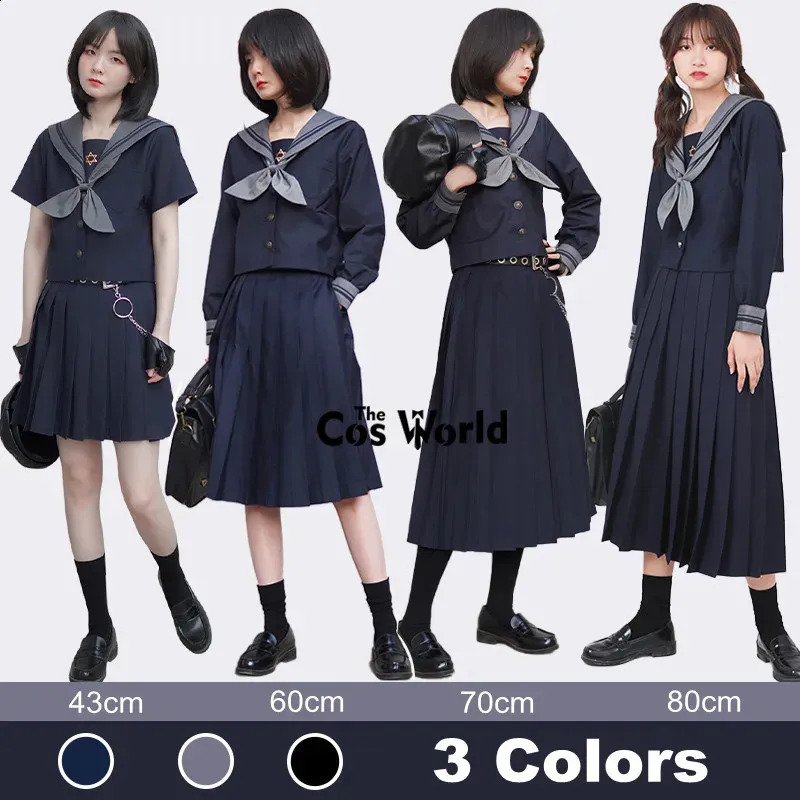 Uniforme De Falda Plisada De Niña Japonesa Vestido Largo De