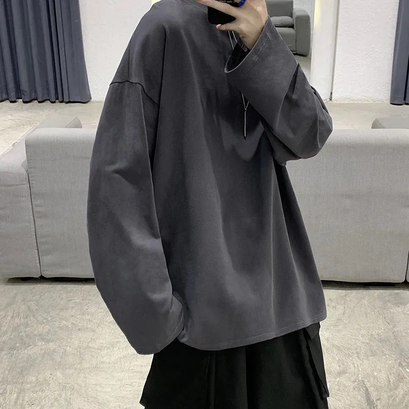 Camiseta De Manga Larga De Gran Tamaño Para Hombres: Camiseta De