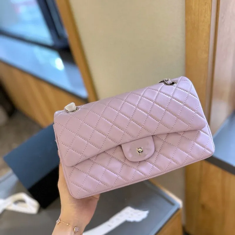 Womens Quilted Tote Bag With Chain Strap Designer Style