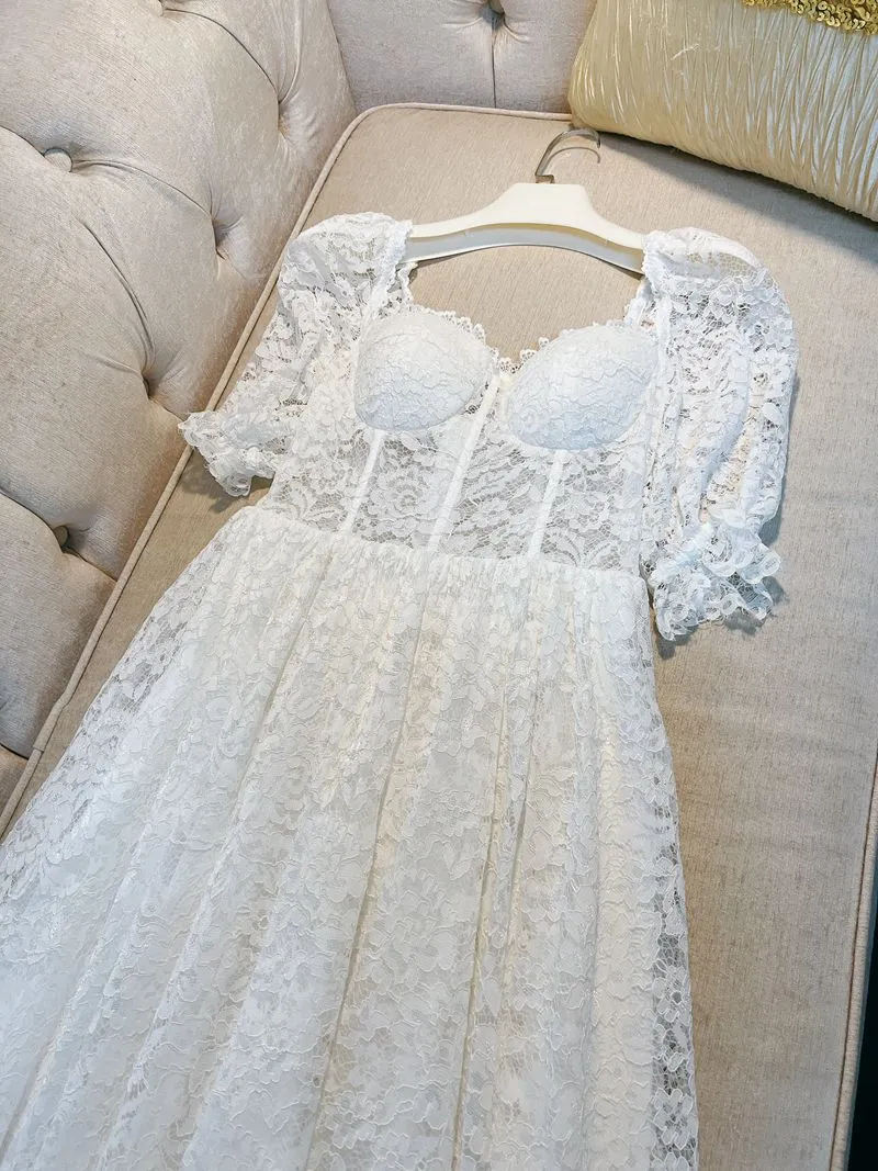 open lace back dress Floral Maxi Dress - Summer Garden & Vacation Outfit main image 0