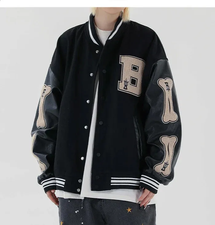 送料無料 新品   Varsity Bomber JK TTUHYWXI Bomber Jacket Women Varsity Casual Button Down