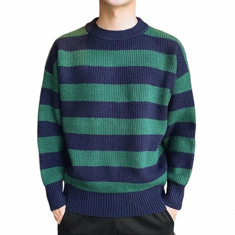 Striped Sweater Wish Mens Sweaters Vintage Striped Knitted Sweater