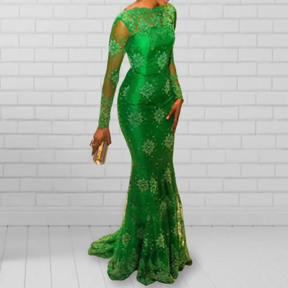 Crochet Lace Patchwork Maxi Dress | Elegant Fishtail Hem Bridesmaid Gown  from Dhgate Basic & Casual Dresses - price 69.98
