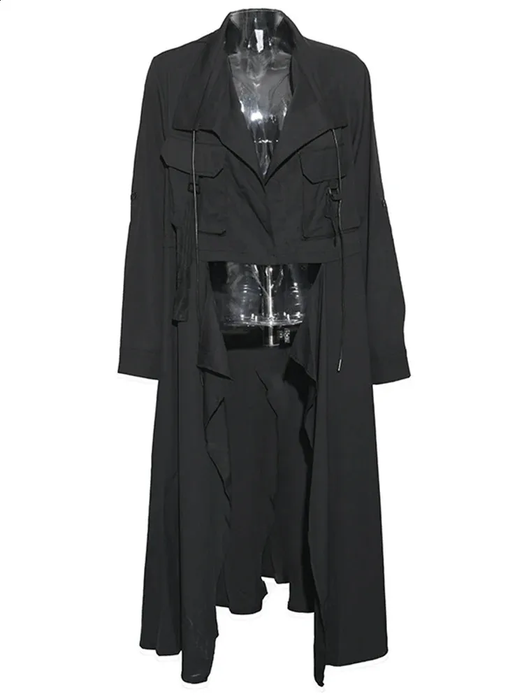 ジャケット・アウター Ka na ta Harf Trench Coat Balck Ka na