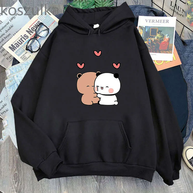 Couple Panda Jackets Kawaii Cartoon Panda Hoodie Unisex Pullover