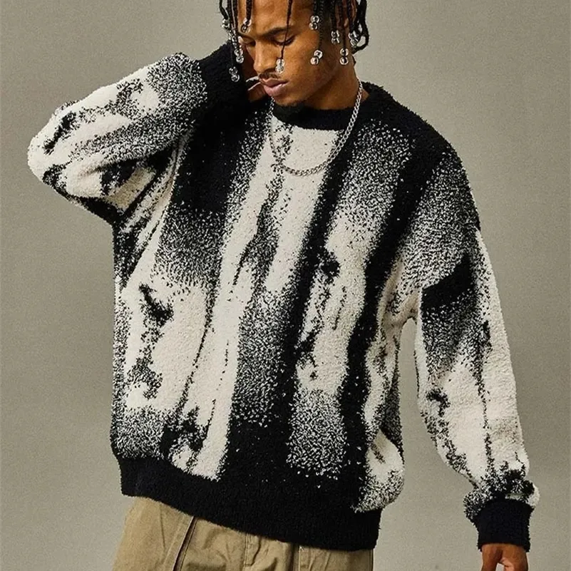 DHgate.com:Vintage Gothic Knitted Sweater Pullover: Hip Hop