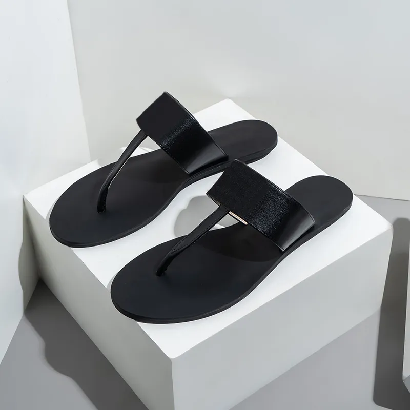 Save Big on Bulk Designer Slide Sandals Womens Luxury Metallic Slide  Sandals Designer Flip Flops For Women Casual Beach Flat Sandal Fashion Size  37 42 - Main Image