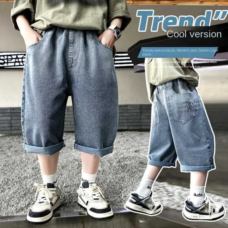 Pantalones Cortos De Mezclilla De Verano Para Niños Fit Informal