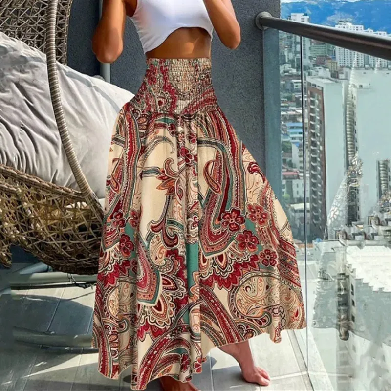 Bohemian Skirt Summer Maxi Skirts For Sale Boho Maxi Skirt: Flowy - Main Image