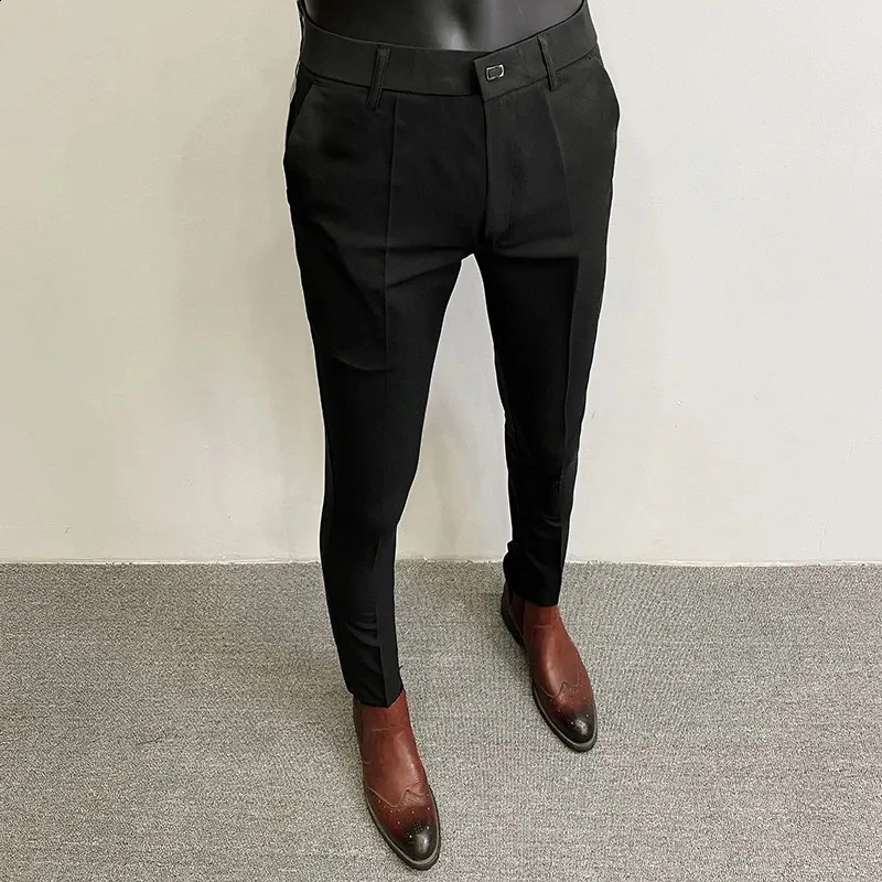 Slim Fit Mens Dress Pants Stretch Fabric, Solid... From Leemostore, $19.13 
