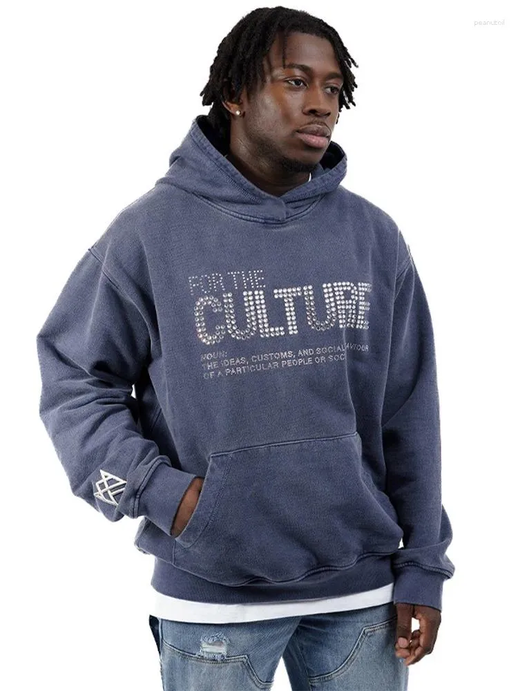 Vintage Style Men s ufc hoodie with Solid Letter Print Long Sleeves High Quality Sweatshirt for Autumn Fashion 2024