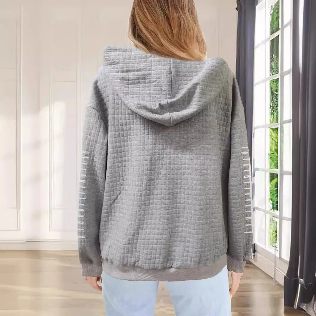 Spring Knitted Hoodie: New Womens Pullover with Kangaroo Pocket