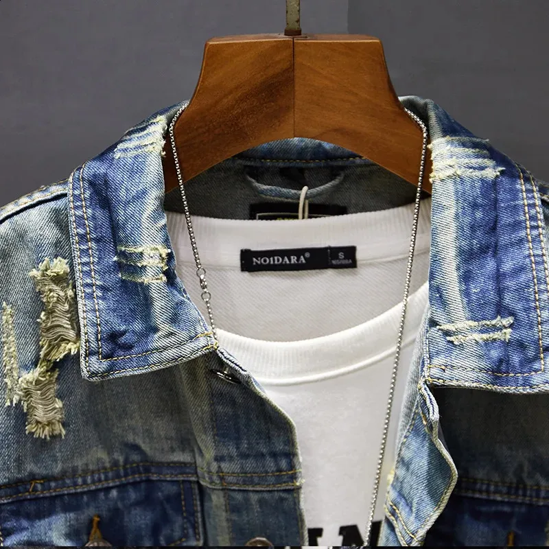 ジャケット・アウター Hand-Ripped Denim Jacket [extrm-fit] ジャケット・アウター PRY Hand-Ripped Denim Jacket [extrm-fit
