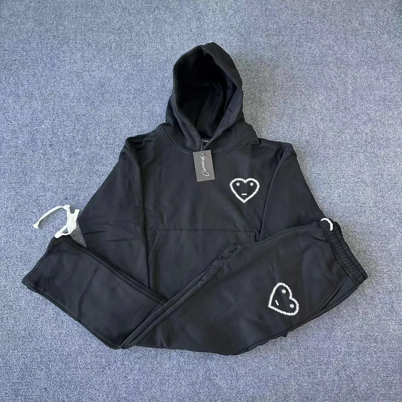 Ensemble Survêtement Fille 2-13 Ans - Sweat à Capuche Chat + Pantalon - Tenue Décontractée Sport Hiver - 2 Pièces - 8