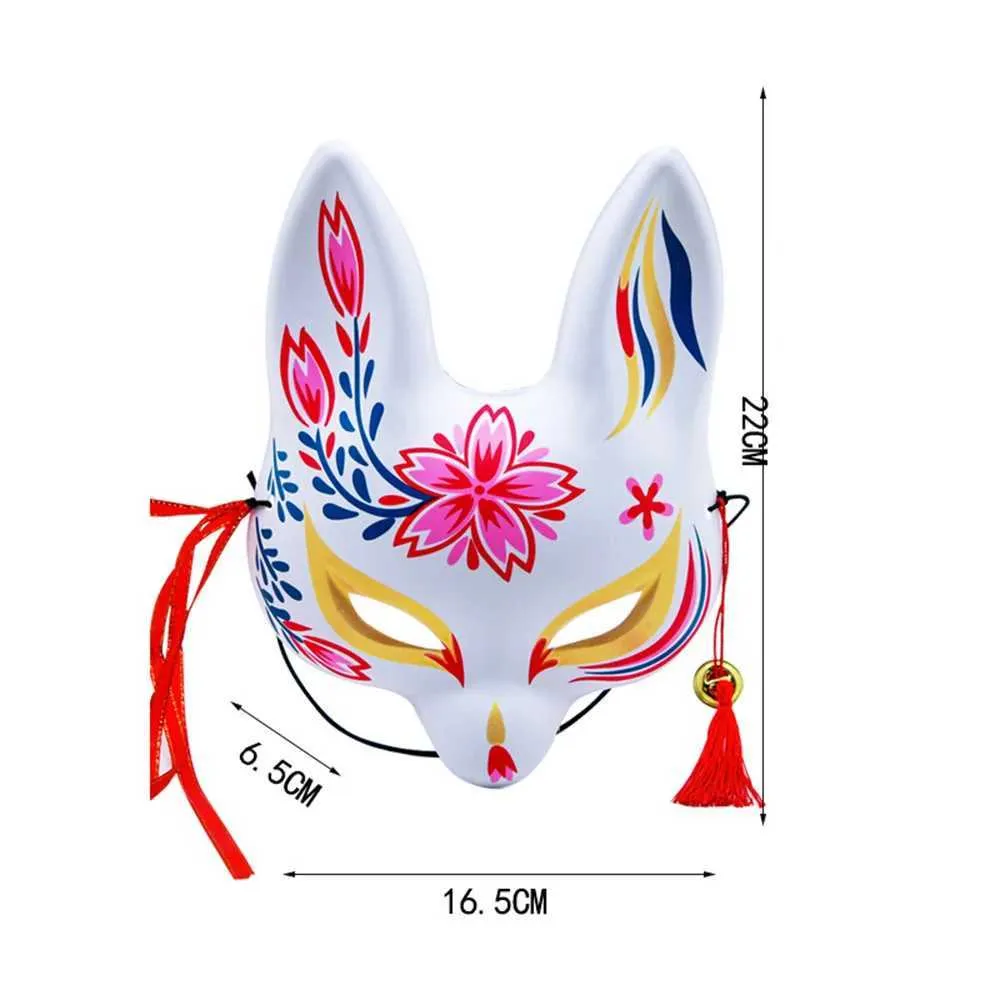 Sakura Fox Mask: Japanese Style Cosplay Masquerade - Perfect