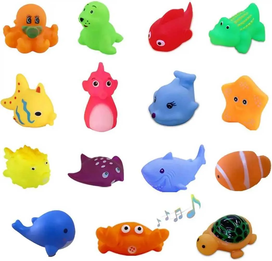 Floating Animal Bath Toy Set Rubber Squeak Bath Toys Swimming Fish For Kids Toddlers And Parties Perfect Gift For Swimming Pools And Decorations Y240813 From Time brocade1 7.69 DHgate.Com