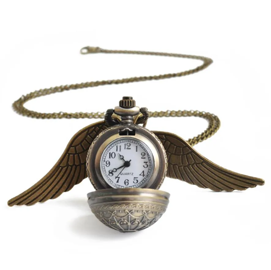 Orologio Da Tasca TREEWETO Con Catena Incisa Da Uomo, Colore Nero/bronzo - Foto 7