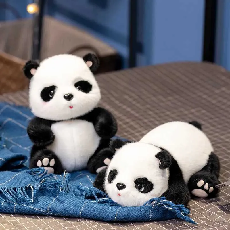 DHgate 25CM Stuffed Panda Giant Plush Panda Bear Kawaii Cartoon Doll Pillow Soft Animal Toy Gift for Girls Toys Gifts