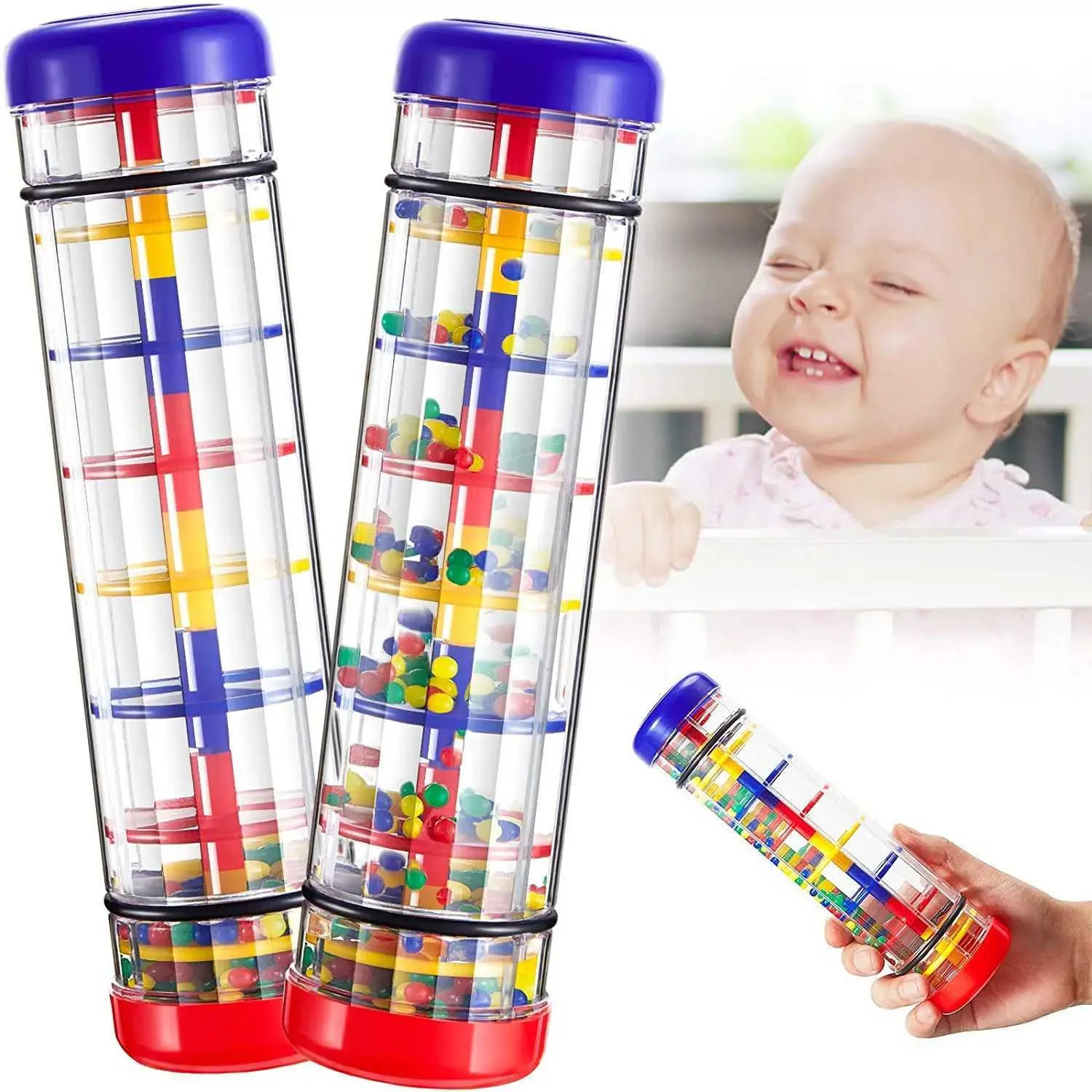 Rain Toy: Baby Rain Stick Musical Rattle - Sensory & Educational Fun ...