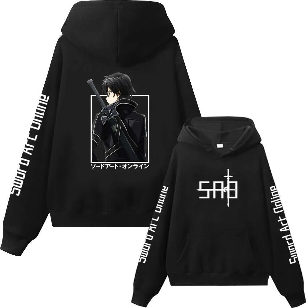 Anime-Inspired Plus Size Hoodie: Long Sleeve Pullover for Men