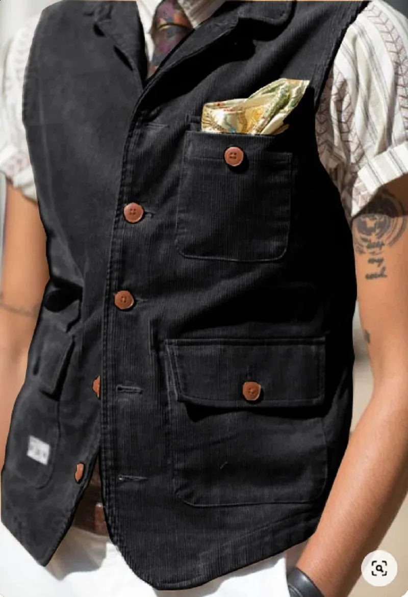 Mens Corduroy Single Breasted Suit Vest 100% Cotton Casual Dress Vest for  Wedding from Dhgate Men's Vests