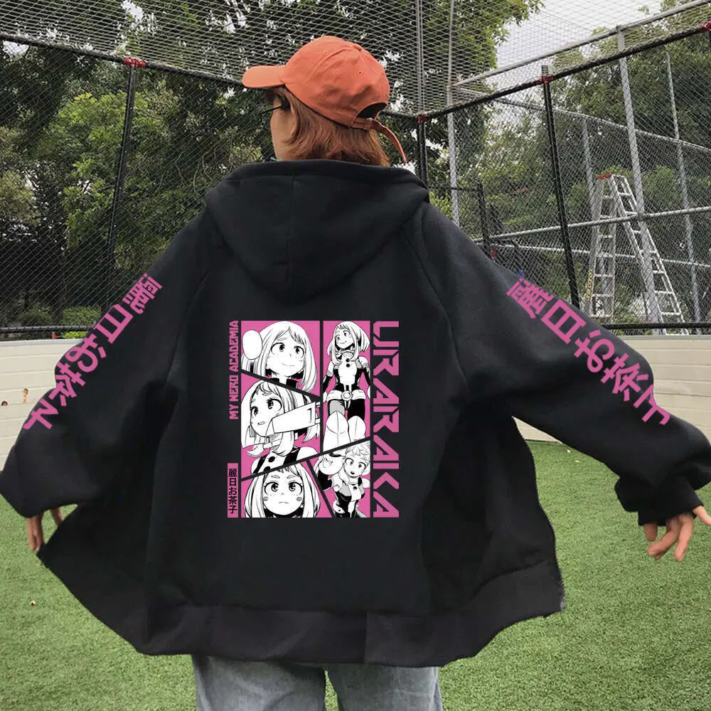 Anime Inspired Women's Plus Size Zip Up Hoodie Hero Design Warm  Stylish Sweatshirt, Shop Now!