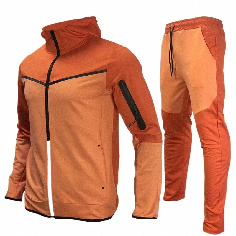 Orange tracksuit mens clearance