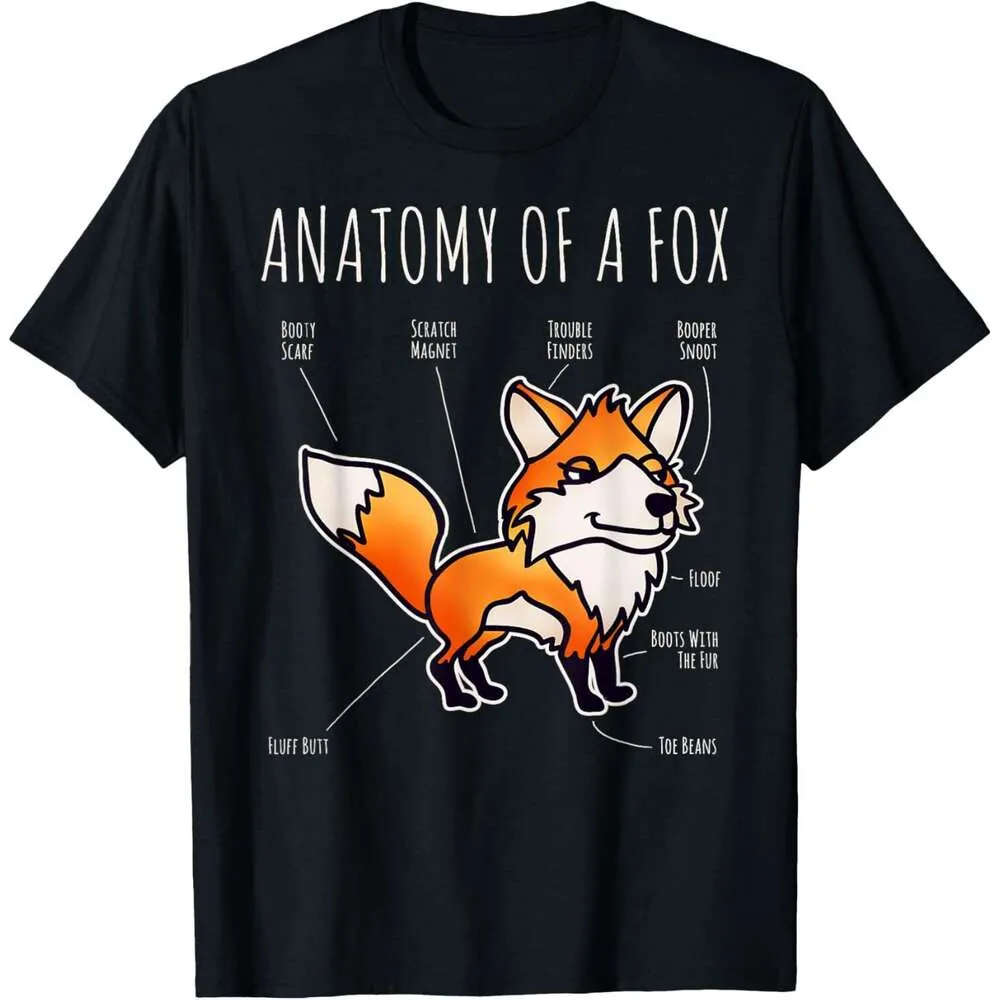 Anatomy Of A Fox Funny Animal Cartoon Veterinary T Shirt Anatomy Of A Fox Funny Animal Cartoon Veterinary T Shirt