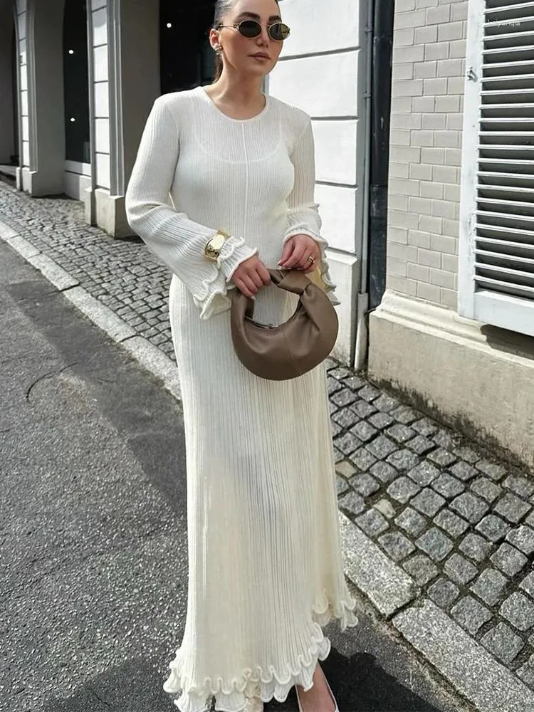 Casual Lace Up Backless O Neck Long Sleeve Dresses Casual Lace Up Backless O Neck Long Sleeve Dresses