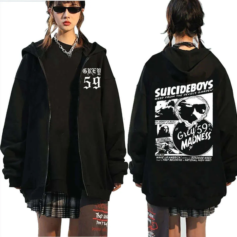 DHgate.com:Premium Zip Up Hooded Sweatshirt: Retro Gothic