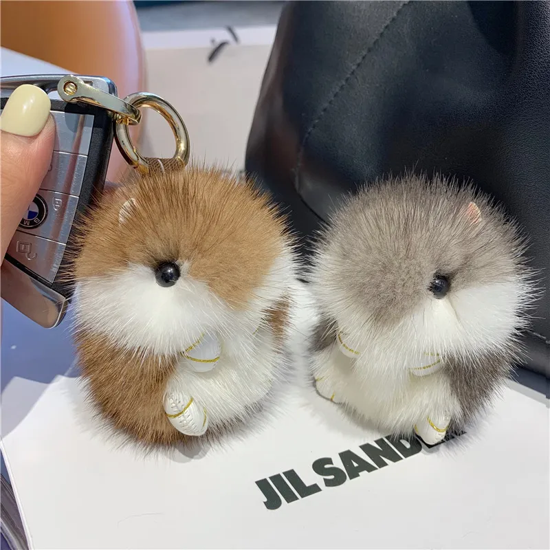 FLUFFY BUNNY BAG CHARM SAND FLUFFY BUNNY BAG CHARM SAND