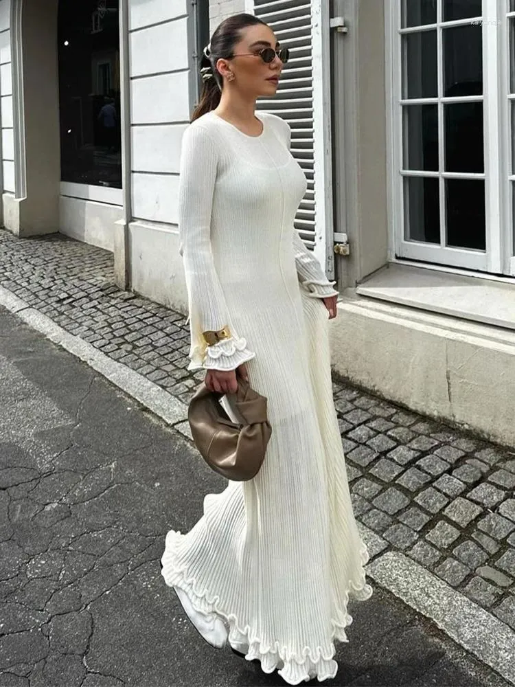 Casual Lace Up Backless O Neck Long Sleeve Dresses Casual Lace Up Backless O Neck Long Sleeve Dresses