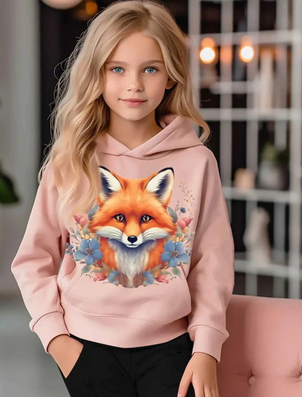 Kawaii 3D Cartoon Fox Hoodie For Kids Oversized Streetwear Fox Sweatshirt For Boys And Girls Pullover Tracksuit Clothing Y240814 From Yushun north1 3.43 DHgate.Com