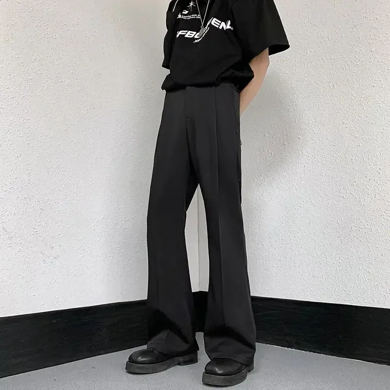 Mens Flared Trousers Bootcut Capris Acetate Black Formal Pants for Spring  and Autumn from Dhgate Mens Pants - price 71.34