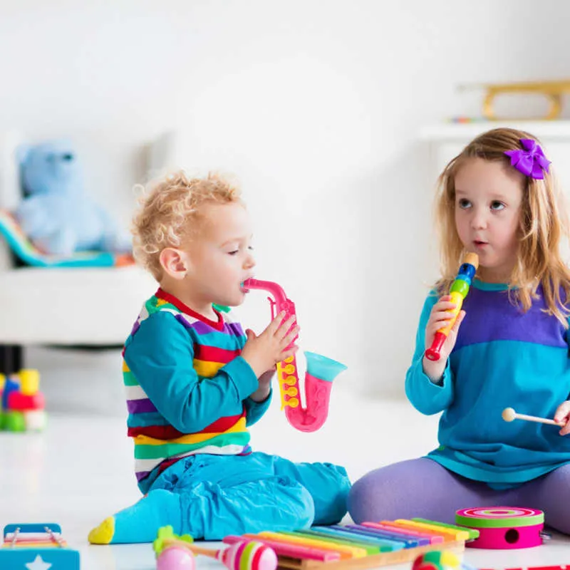 Saxophone Jouet Éducatif Pour Enfant – Instrument De Musique Avec 7 Sons – Portable Léger – Cadeau Anniversaire Fille Garçon 3-8 Ans
