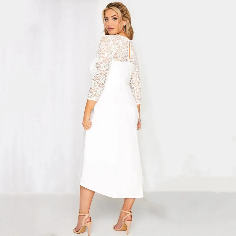 Plus Size White Dress With Sleeves, Flare Sleeve... From Mysticastore,  $29.43 | DHgate.Com
