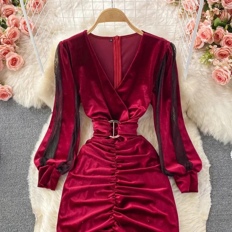 Black Velvet Bodycon Midi Dress with Pullover Closure and Short Sleeves  Floor-Length Chiffon from Dhgate Basic & Casual Dresses - price 59.73