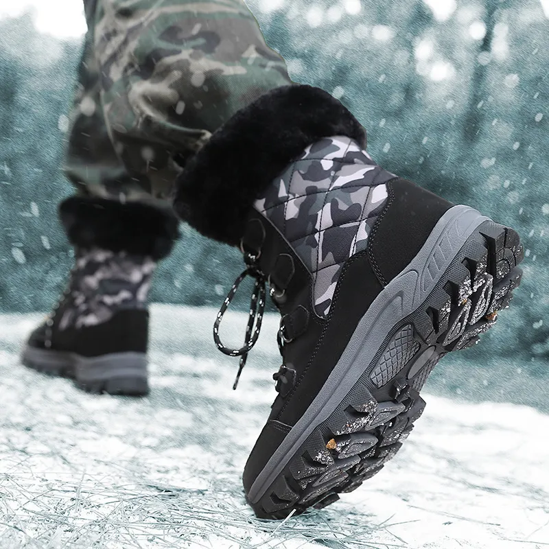 Économisez gros sur les achats en gros de Bottes De Neige De Camouflage  2024 Bottes De Neige Camo En Velours |Chaussures De Coton Ultra Chaude