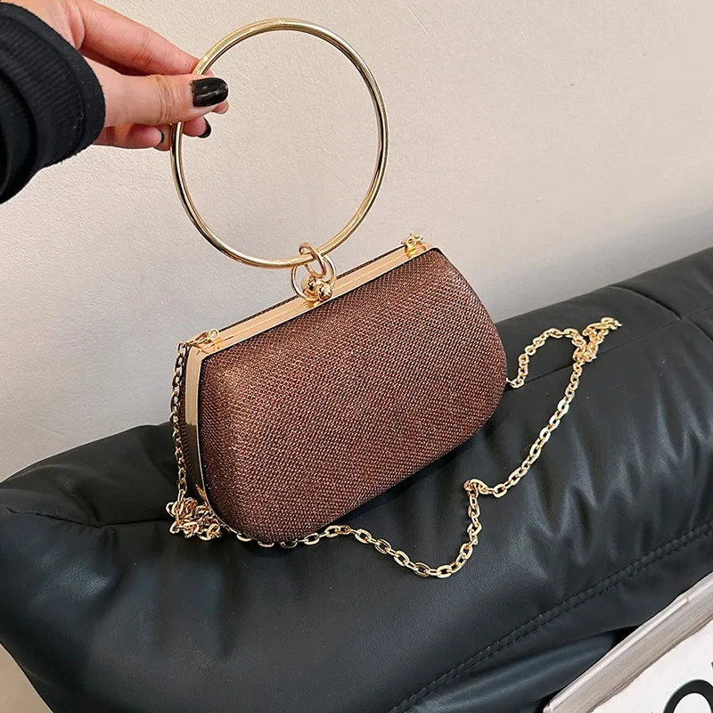 Sequin Bridal Small Handbags for Women Set for Women - Perfect for Banquets and Evening Events (Diagonal Straddle Included)