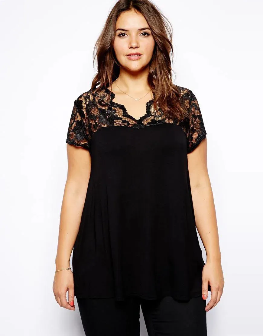 formal lace tops plus size