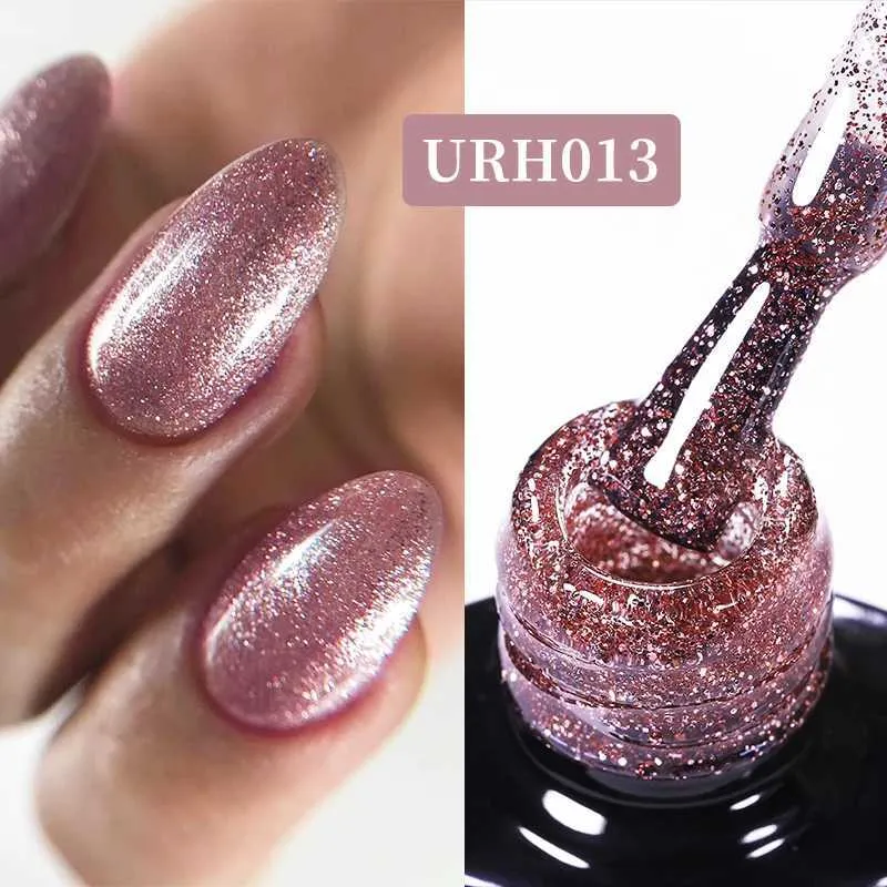 DHgate.com:7ml Black Cherry Gel Glitter Sparkling UV LED