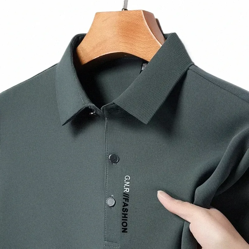 Mens Solid Color POLO Short Sleeve Black Polo Shirt Mens Breathable And Comfortable  Elastic Top B6di# From Herons, $29.79 | DHgate.Com
