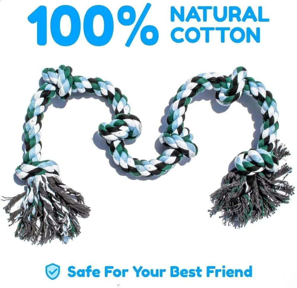 Gaint Rope ATUBAN Giant Rope Extra Dogs Indestructible Sensory Toys For Autism For ...